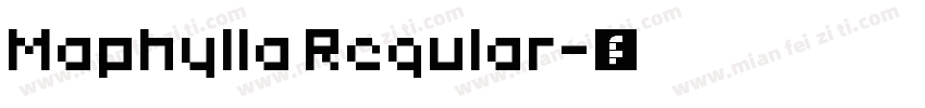 Maphylla Regular字体转换